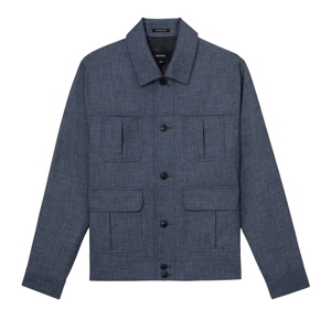 REISS Lagos Woven Four-Pocket Jacket